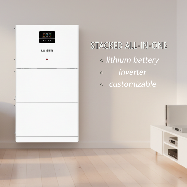 Lithium Battery Solar Storage System Manufacturer - Lusen Split Stackable 5-10kW AC IP65 Waterproof Hybrid Grid CAN