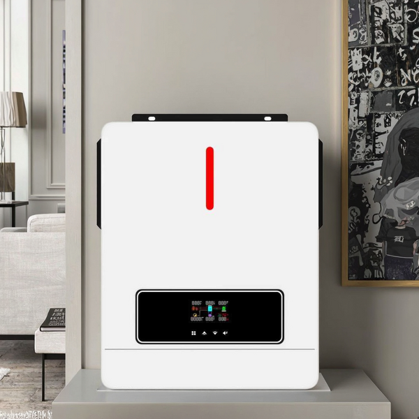 Solar String Inverter Manufacturer - Single 4-8kW 220-230V 50Hz MPPT Pure Sine Wave LCD Display IP65 Hybrid Grid WiFi