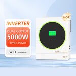 Hybrid Solar Inverter Manufacturer - 24V Pure Sine Wave IP65 MPPT 110/120Vac Single Phase 60Hz for Off-Grid System