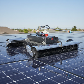 Solar Panel Cleaning Robot Manufacturer - Fully Automatic Wet/Dry Brush Dual-Purpose