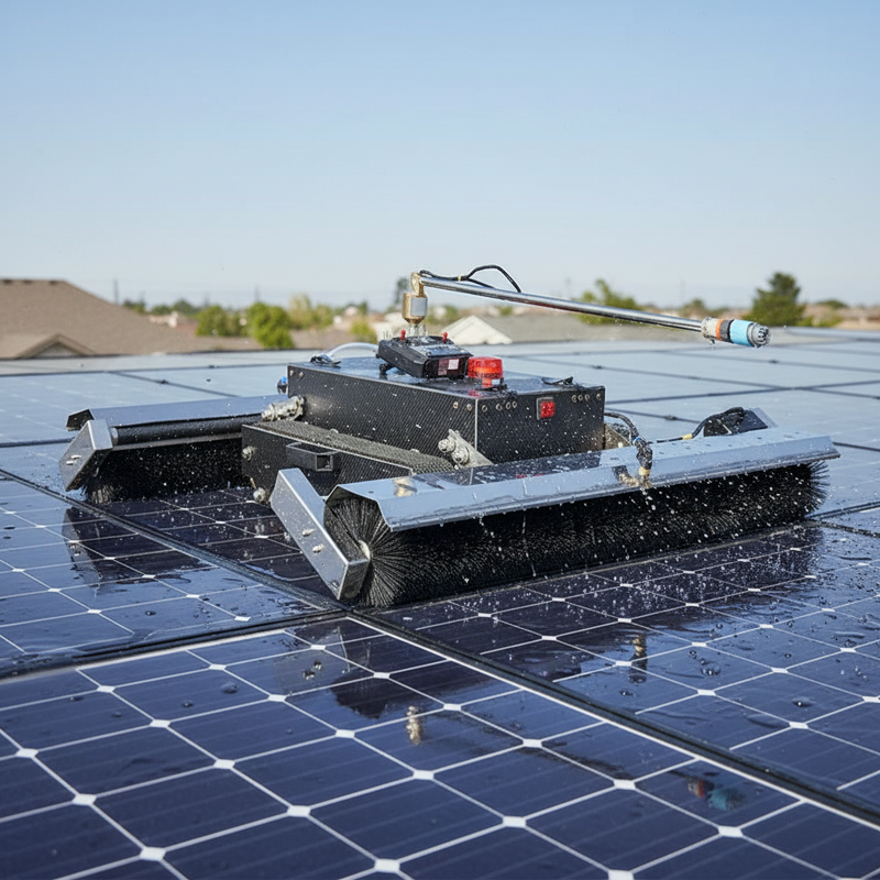 Solar Panel Cleaning Robot Manufacturer - Fully Automatic Wet/Dry Brush Dual-Purpose