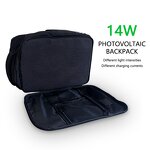 Solar Panel Backpack Manufacturer - 14W Mono PERC with 20L USB/Type-C Dual Output Capacity