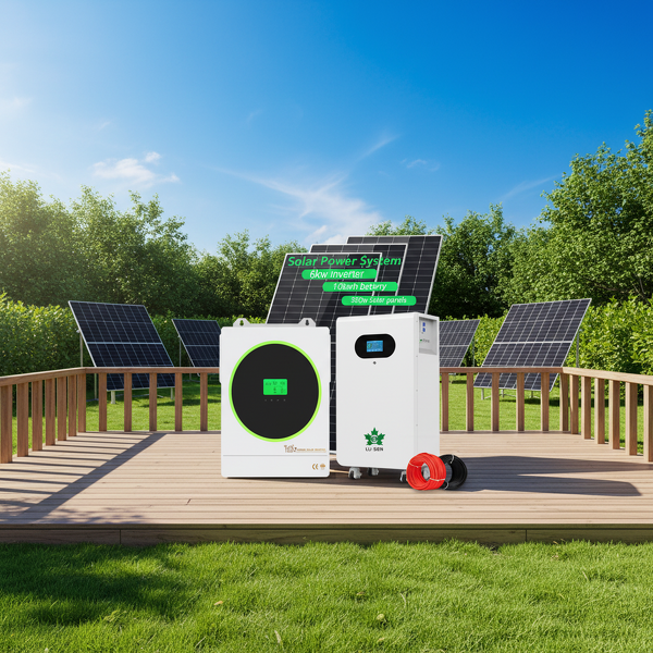 Hybrid Solar System Manufacturer - 5-10KW Residential with LiFePO4 Battery MPPT PWM CAN