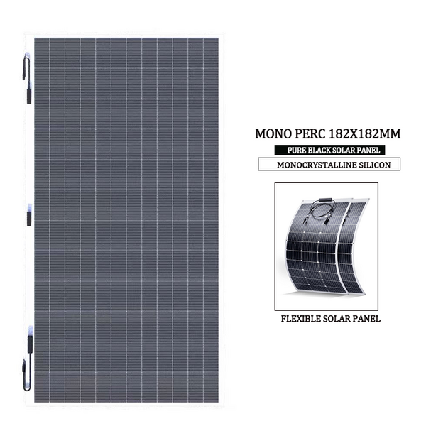 Solar Panel Manufacturer - Lusen Customized HJT Silicon N-Type Bifacial 600W 16.49%-17.52% Efficiency Pure Black Glass Front