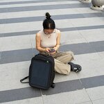 Solar Backpack Manufacturer - Lusen Dual Output 15W 5V Waterproof USB Large Capacity USB/Type-C Dual