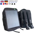 Solar Backpack Manufacturer - Dual Output 15W 5V Waterproof 100% Nylon Large Capacity Outdoor