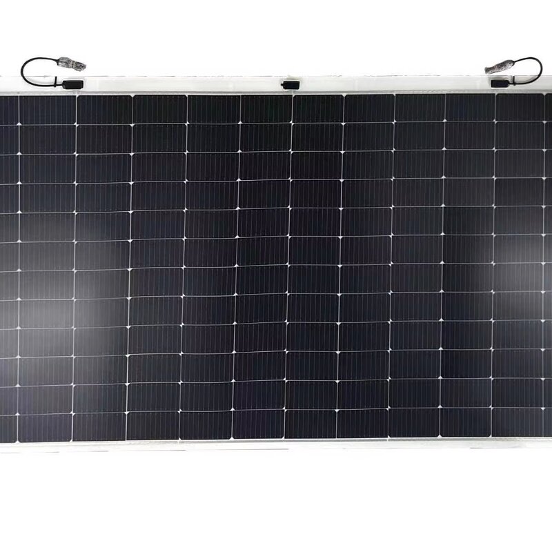 Solar Panel Manufacturer - Lusen Customized HJT 700W/460W/800W 16.49%-17.52% Efficiency Pure Black Glass Front Cover