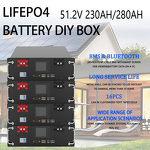 Lithium Battery Box Manufacturer - Custom DIY Lusen 100Ah Prismatic with BMS LCD Racks & Case