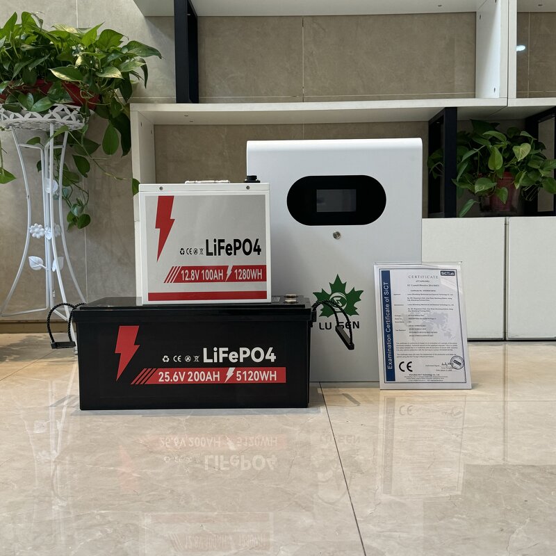 LiFePO4 Battery Pack Manufacturer - 12.8V Liquid 4-Cell 100/120/135/200Ah Golf Cart Built-in Bluetooth 6000 Cycles