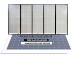 Solar Panel Manufacturer - Lusen HJT Monocrystalline Silicon Half Cut Bifacial 550W 16.49%-17.52% Efficiency Pure Black Glass