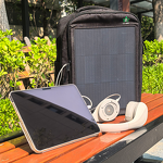 Solar Backpack Manufacturer - Lusen LS-15W Professional Outdoor Riding Travel Waterproof 100% Nylon 20L USB/Type-C Dual