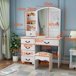 Vanity Table Manufacturer - Modern Hot Selling with LED Lights & Drawer for Woman