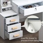 Dressing Table Manufacturer - Wooden with Full Length Mirror & LED Light Drawer