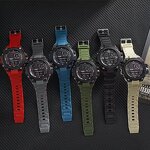 Men's Digital Watch Manufacturer - 2025 New Sports Dual Time Display LED Digital Wristwatch Montre Homme