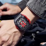 Men's Luxury Watch Manufacturer - Hot Sales High-end Wine Barrel Type Three-dimensional Hollow Waterproof Luminous Quartz