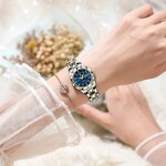 Ladies Dress Watch Manufacturer - POEDAGAR Luminous Waterproof Week Date Stainless Steel Quartz