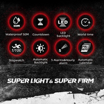 Men's Digital Watch Manufacturer - NORTH EDGE Mars 3 Carbon Fiber Case Waterproof 50M Outdoor Sports World Time LED