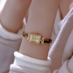 Women's Retro Watch Manufacturer - BS Bee Sister FA1893 French High-end Bracelet with Tortoiseshell Amber Resin Strap