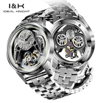Men's Mechanical Watch Manufacturer - Knight 6806 Custom Logo Skeleton Hollow Miyota Waterproof Tourbillon Automatic