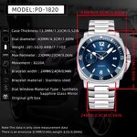 Men's Mechanical Watch Manufacturer - PAGANI DESIGN 44mm Luxury Stainless Steel Sapphire Glass Calendar Luminous