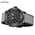 Men's Quartz Watch Manufacturer - NORTH EDGE MACH Solar Power Waterproof 50M Pilot Sports Luminous Environmentally