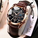 Men's Quartz Watch Manufacturer - Wholesale Factory Direct Sale Leather Strap Minimalist Sport Hour Clock