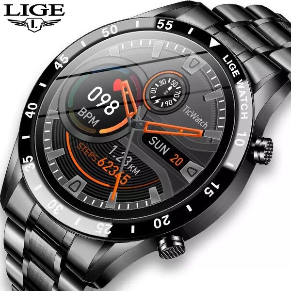 Men's Smart Watch Manufacturer - LIGE 0189 Full Touch Screen Sports Fitness IP67 Waterproof for Android Ios