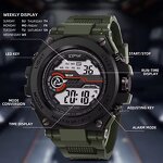 Men's Electronic Watch Manufacturer - Custom Logo Steel Metal Sports Digital Big Dial Electronic Display Waterproof
