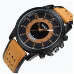 Men's Sports Watch Manufacturer - SOKI 2023 New Leather Fashion Calendar Date Wristwatch