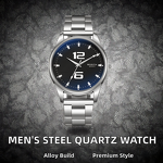 Men's Quartz Wristwatch Manufacturer - Sports Luxury Fashion Charm 40mm Alloy Band Pointer Dial