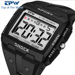 Men's Digital Watch Manufacturer - TPW Big Size Wholesale Electronic Waterproof Sports Multifunctional Student Clock