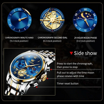 Men's Classic Watch Manufacturer - OLEVS Top Brand Roman Scale Dial Luxury Original Quartz Waterproof Luminous Chronograph