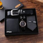 Men's Gift Set Manufacturer - Luxury Set for Men Sunglasses Wallet Belt Key Chain Quartz Wristwatch Roman Present
