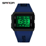 Men's Digital Watch Manufacturer - SANDA 9003 Brand Chronograph Sport Electronic Bracelet 30M Waterproof Wristwatch