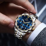 Men's Chronograph Watch Manufacturer - VA VA VOOM 2741 Sports Quartz Stainless Steel Three Needle Dial Waterproof