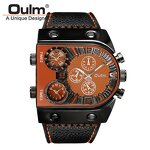 Men's Quartz Watch Manufacturer - Brand New Oulm 9315 Waterproof Wristwatch Luxury Gold Male