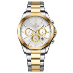 Men's Chronograph Watch Manufacturer - REWARD 81549 Luxury Stainless Steel Rose Quartz Luminous & Waterproof