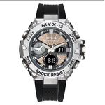 Men's Solar Watch Manufacturer - Solar Energy Endurance Light Kinetic Energy Timer Alarm Clock Rotating Windmill All Steel