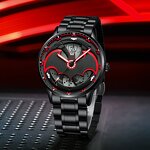 Men's Quartz Watch Manufacturer - New with 360° Rotation Batman Anime Mod Night Glow Fashion Luxury Style