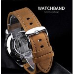 Men's Mechanical Watch Manufacturer - Forsining 382 Brown Genuine Leather Strap Sports Fashion Automatic