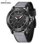 Men's Quartz Watch Manufacturer - NORTH EDGE MACH Solar Power Waterproof 50M Pilot Sports Luminous Environmentally