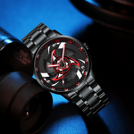 Men's Sports Watch Manufacturer - 2026 New 3D Real Man Waterproof Rotate Quartz Super Car Rim Spinning 360 Wheel