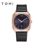 Men's Casual Watch Manufacturer - TOMI Trendy Quartz with Leather Strap Vogue New Modern Hour Clock Funny Sport