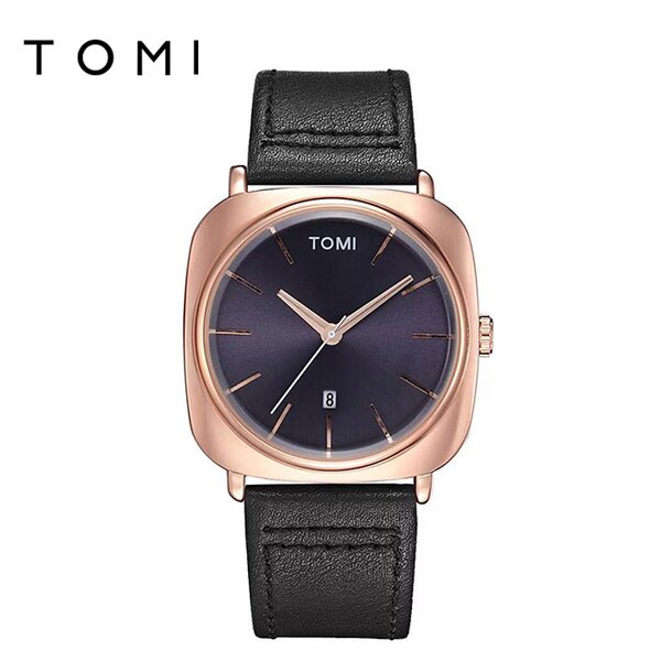 Men's Casual Watch Manufacturer - TOMI Trendy Quartz with Leather Strap Vogue New Modern Hour Clock Funny Sport