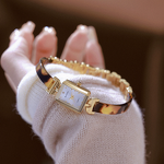 Women's Retro Watch Manufacturer - BS Bee Sister FA1893 French High-end Bracelet with Tortoiseshell Amber Resin Strap