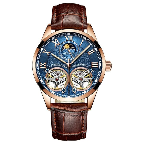 Men's Mechanical Watch Manufacturer - AILANG Original Design Double Flywheel Automatic Fashion Casual Business