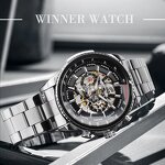 Men's Automatic Wristwatch Manufacturer - Winner Waterproof Stainless Steel Sport with Round Pointer Dial