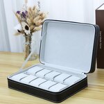 Watch Storage Case Manufacturer - 6 10 12 Slots Portable Organizer with Handle