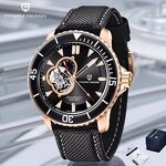 Tourbillon Men's Watch Manufacturer - PAGANI DESIGN Ceramic Bezel Sapphire Crystal Hollow Automatic 200M Waterproof