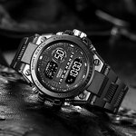 Men's Digital Watch Manufacturer - 2025 New Sports Dual Time Display LED Digital Wristwatch Montre Homme